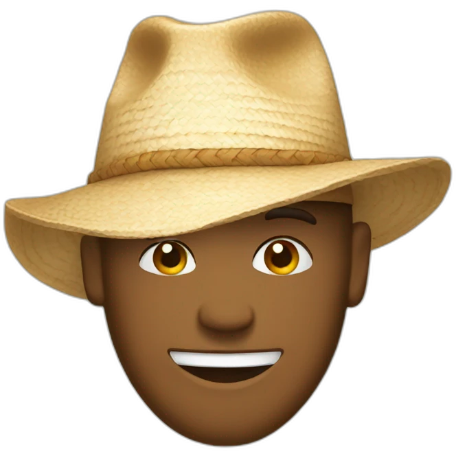 Panama hat emoji