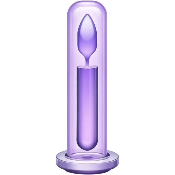 aesthetically pleasing cuvette in lavender color emoji