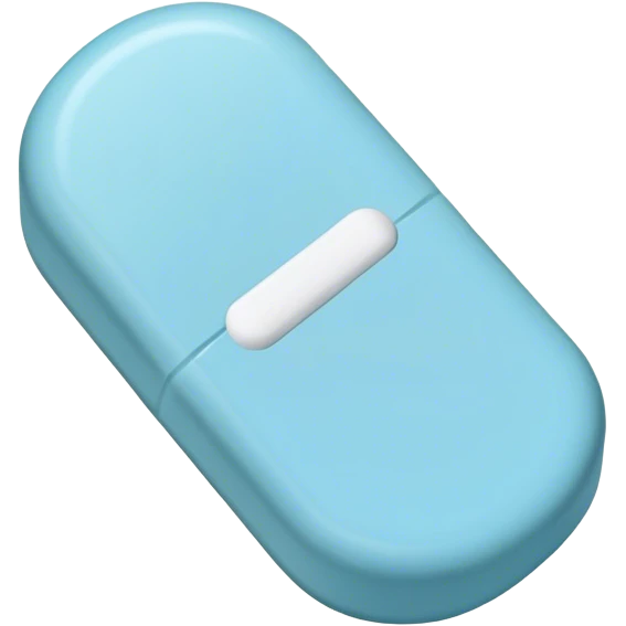 Xanax light blue pill emoji