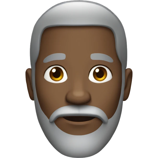 black man with gray beard emoji