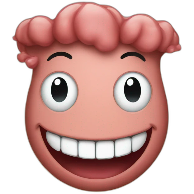 meat head smile emoji