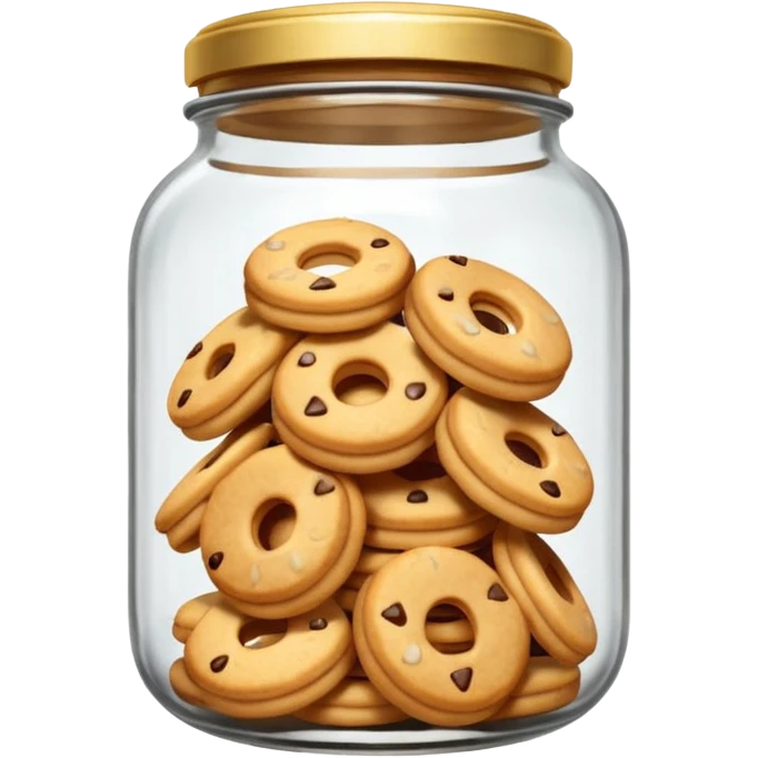 ring cookies in jar emoji