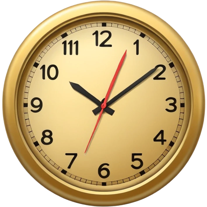 Clock it sign emoji