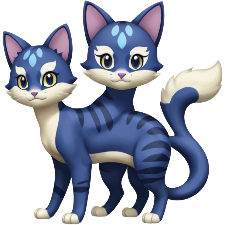 Clawitzer-Purrloin-Meowstic-Amoongus-Liepard-fusion (full body) emoji