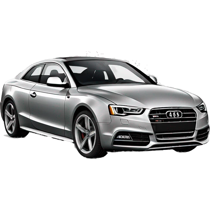 Audi s5 color negro rines plata emoji