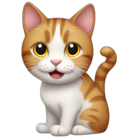a hungry cat emoji