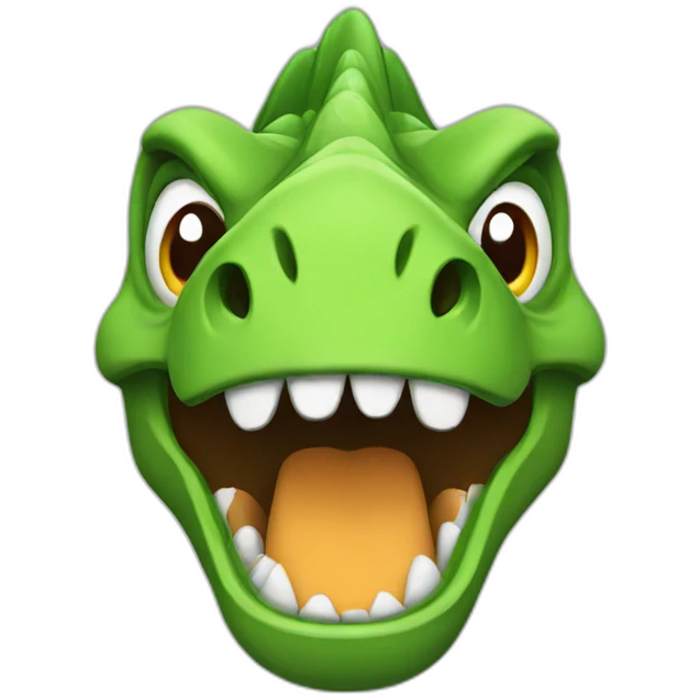 Angry dinosaur emoji