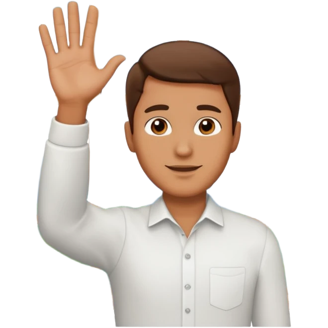 pullman finestra uomo che saluta emoji