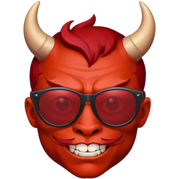 Devil wearing sunglasses  emoji