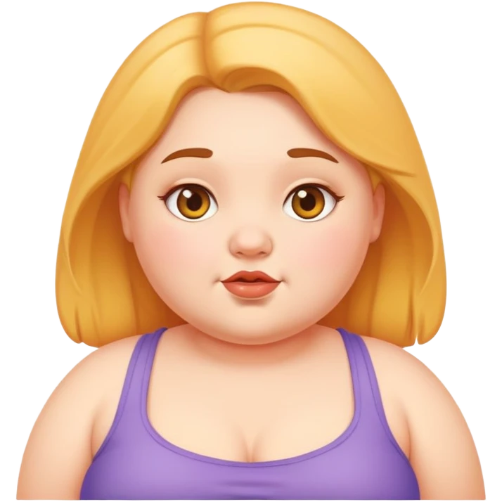Chubby girl emoji