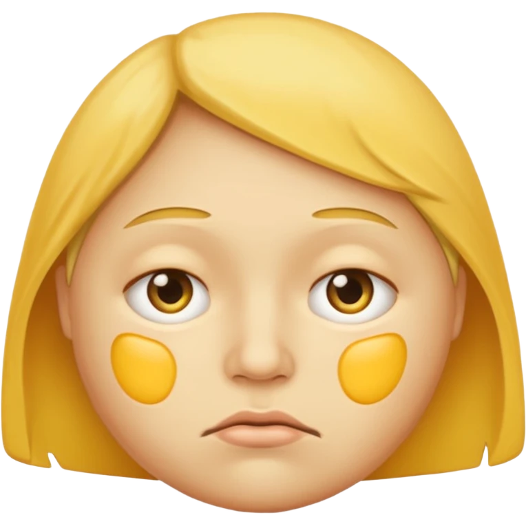 bloated face yellow emoji