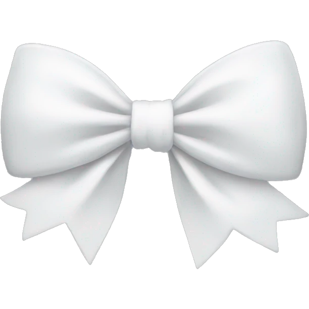 White bow  emoji
