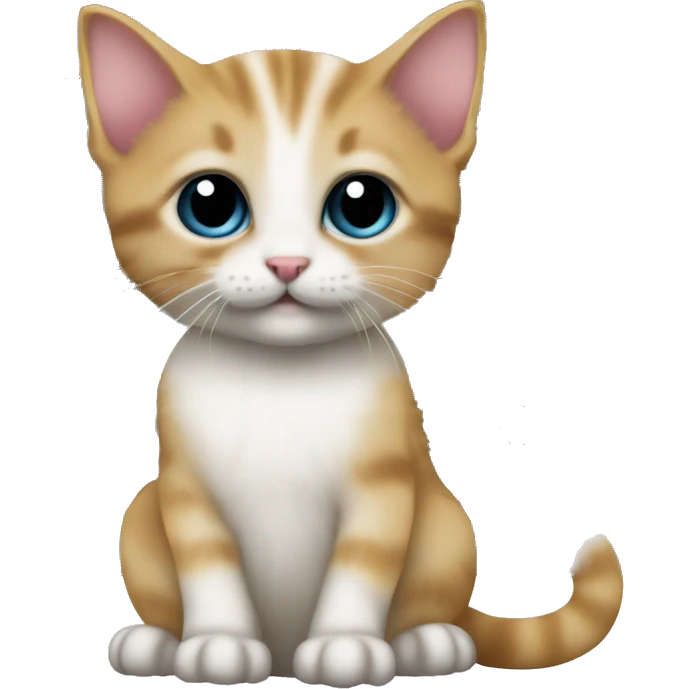 A cute kitten who have a holding an Akai MPC 2000XL emoji