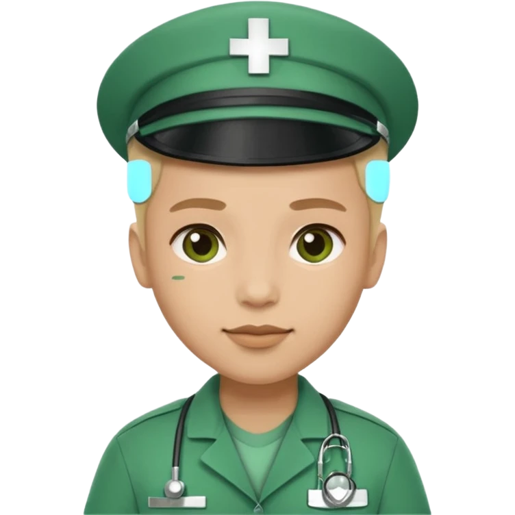 medic being accepted on a hospital emoji