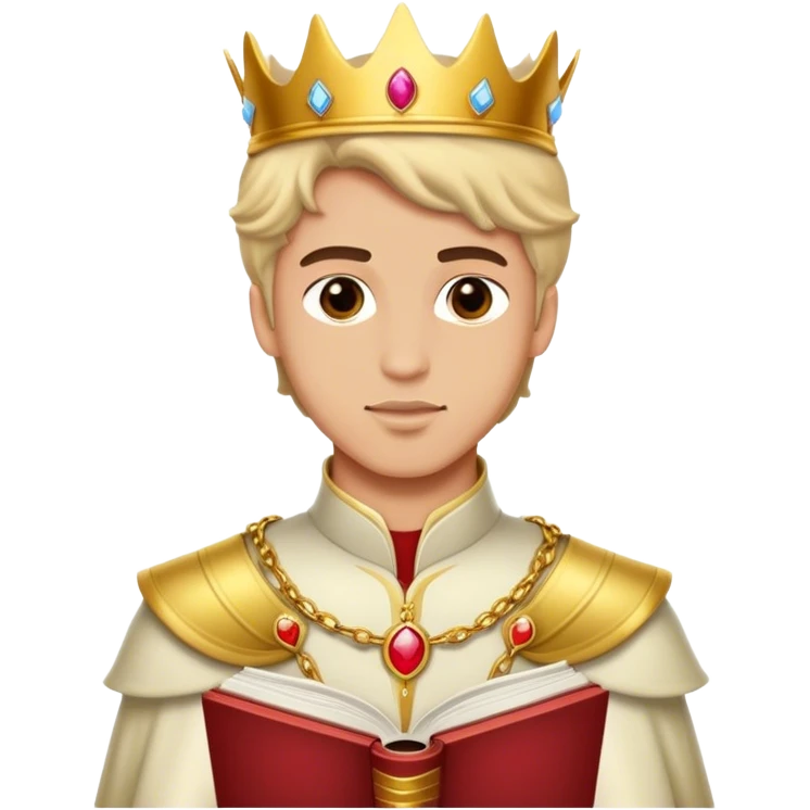 prince in a romance book emoji