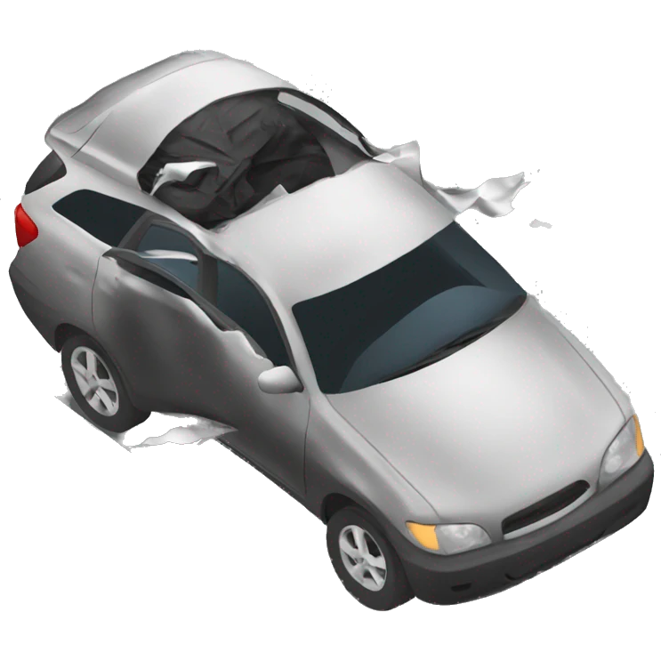 Two cars colliding emoji