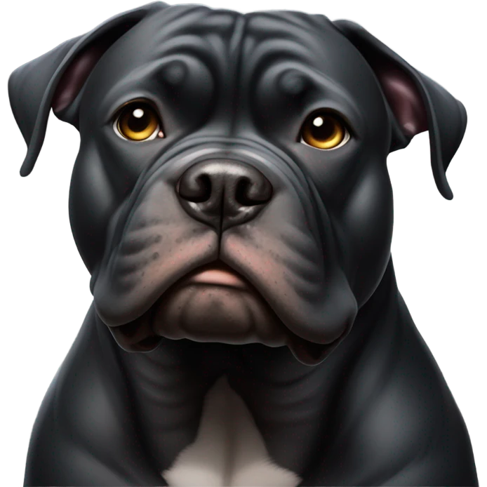 Black american bully smoking emoji