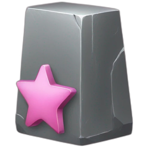 iron ingot with a pink star emoji