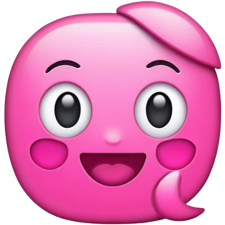 iPhone pink emoji