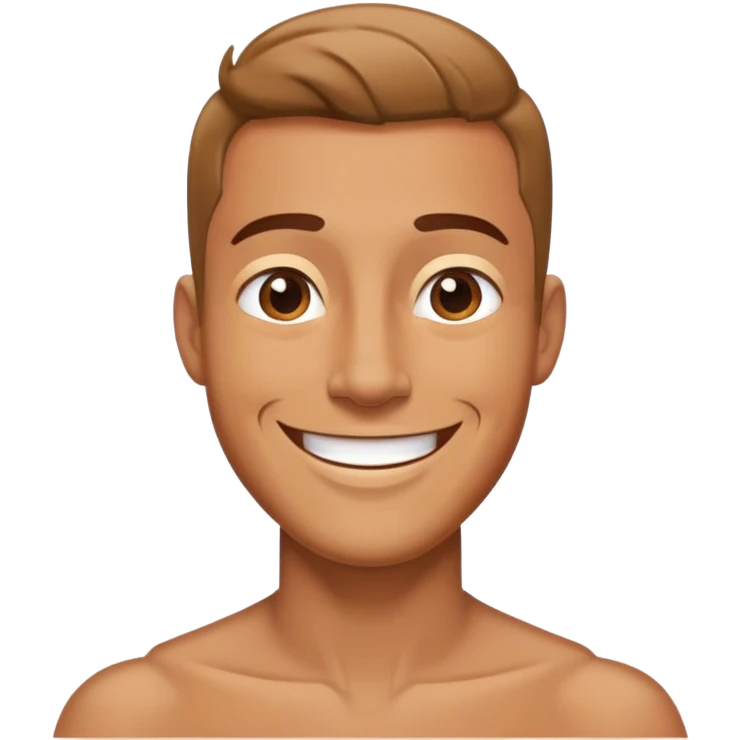 man smile angle 30 degree emoji