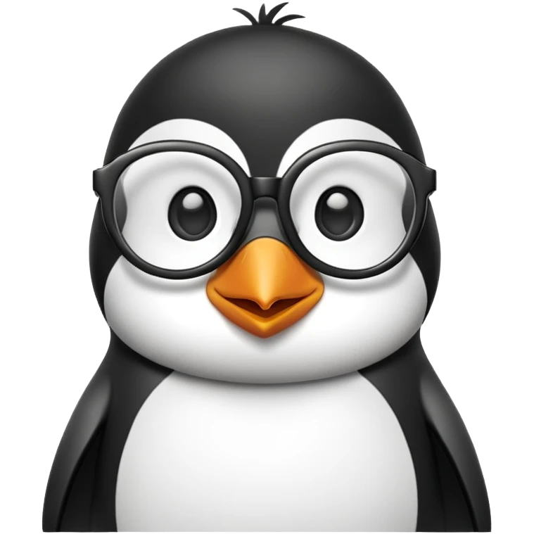 Пингвин в очках  emoji