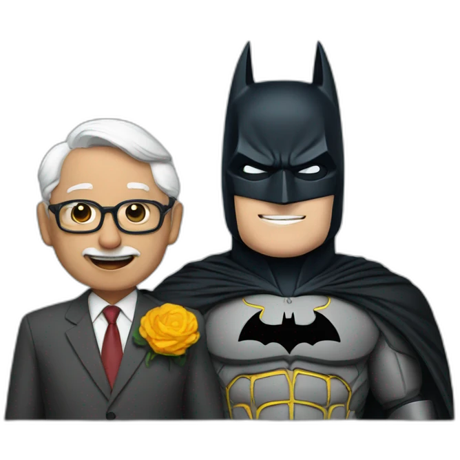 Batman with modi emoji