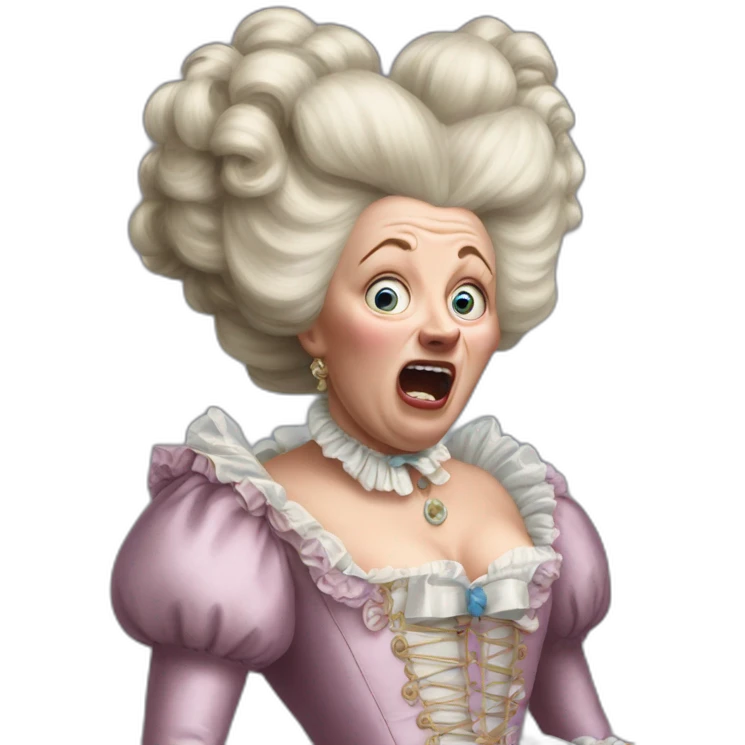 crazy marie antoinette scream emoji