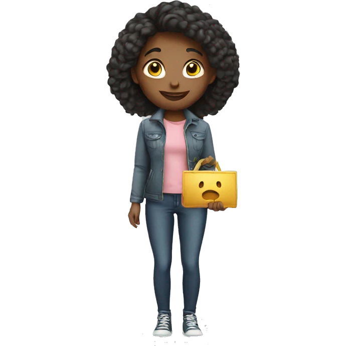 girl paying money emoji