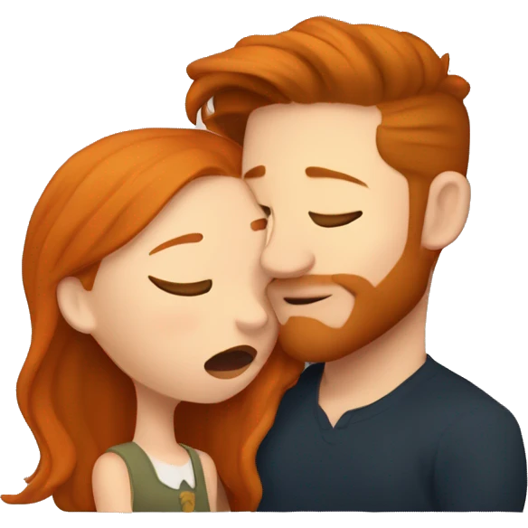 ginger girl kissing tom hardy  emoji