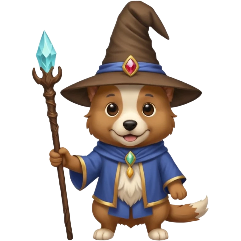 Dog wizard emoji