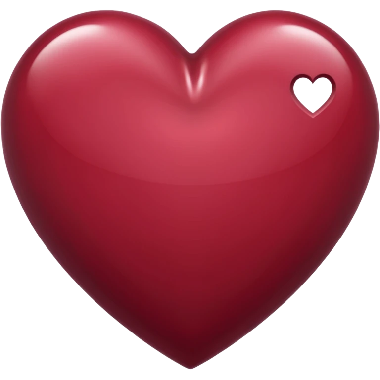 Corazón de color vinotinto emoji