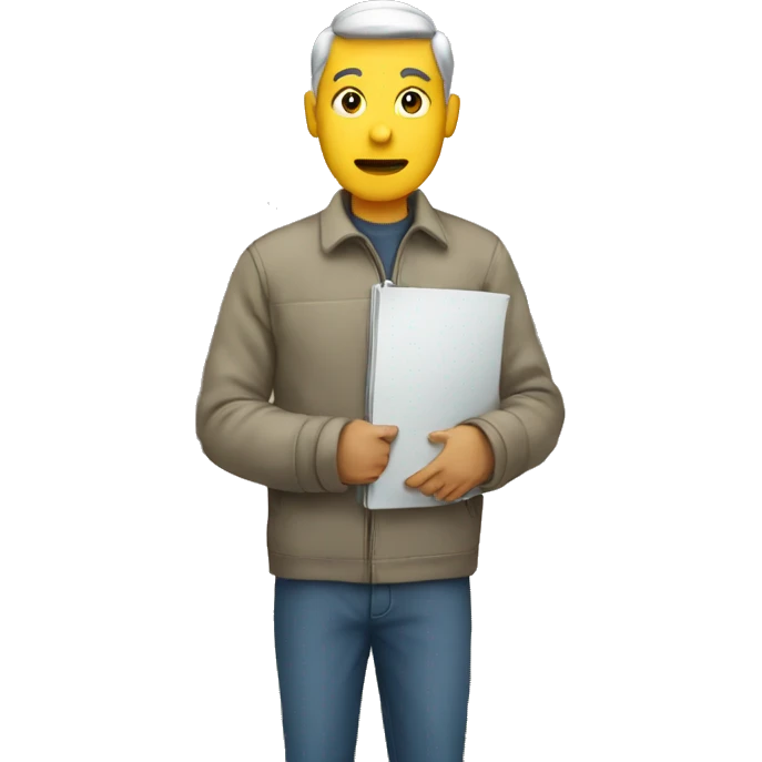 man holding house emoji