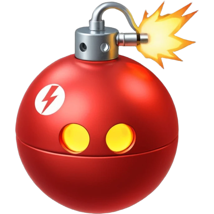 red bomb emoji