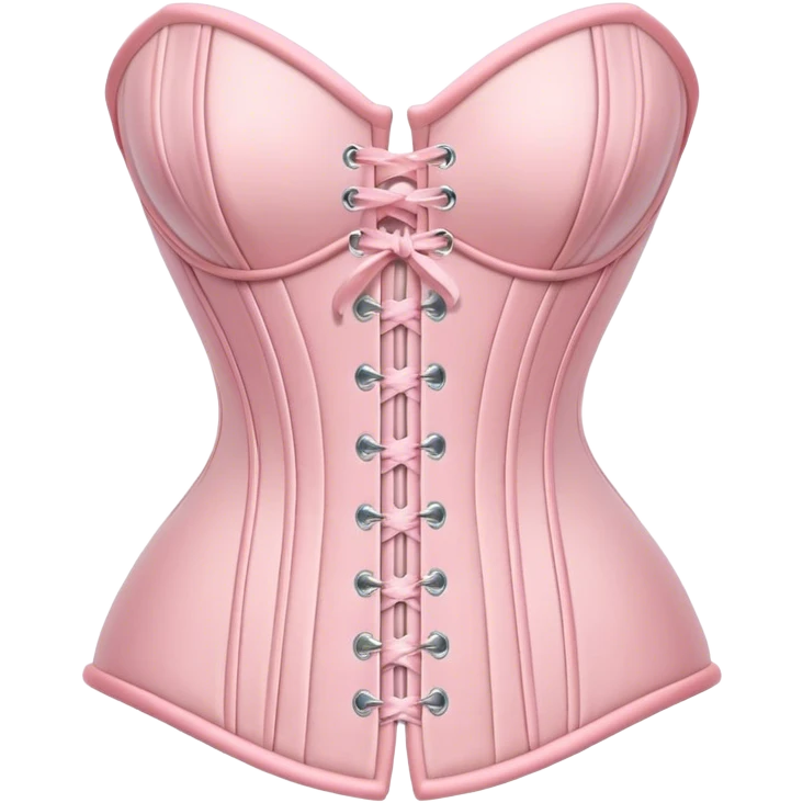 Pastel pink corset  emoji