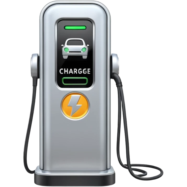3D Electric Vehicle Charge Station emoji