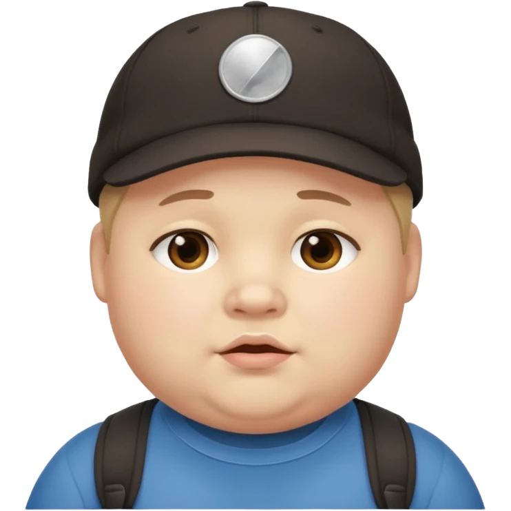 chubby boys wearing cap emoji