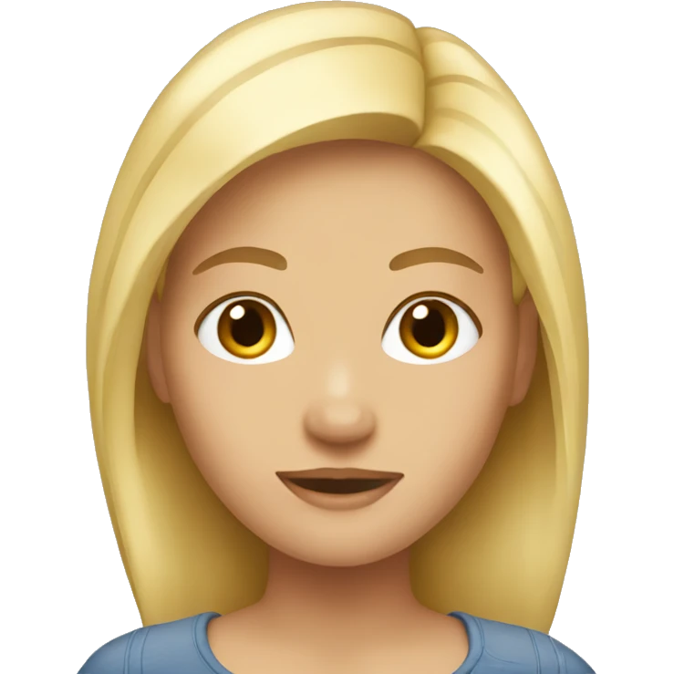 blonde girl emoji