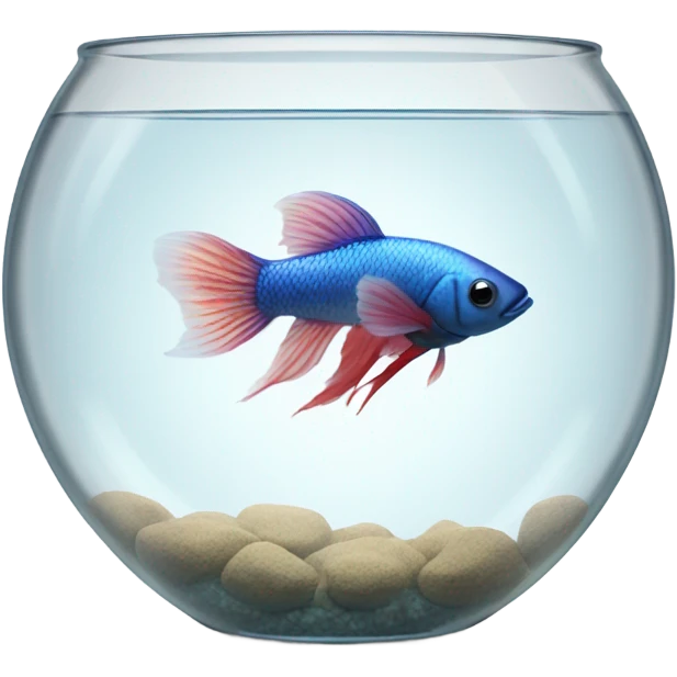 Beta fish in bowl  emoji
