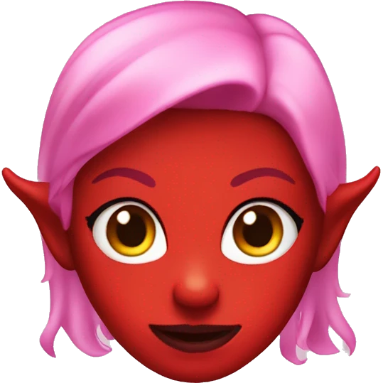  Girly girl devil emoji