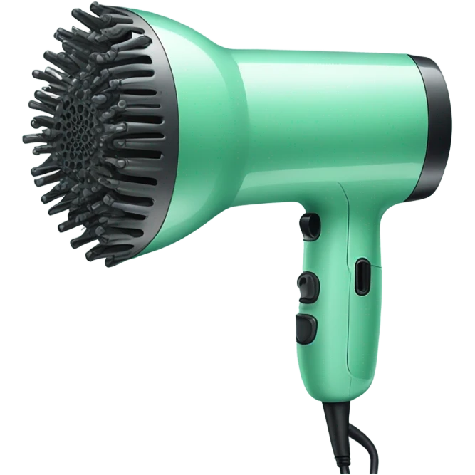 Mint green Dyson hairdryer  emoji