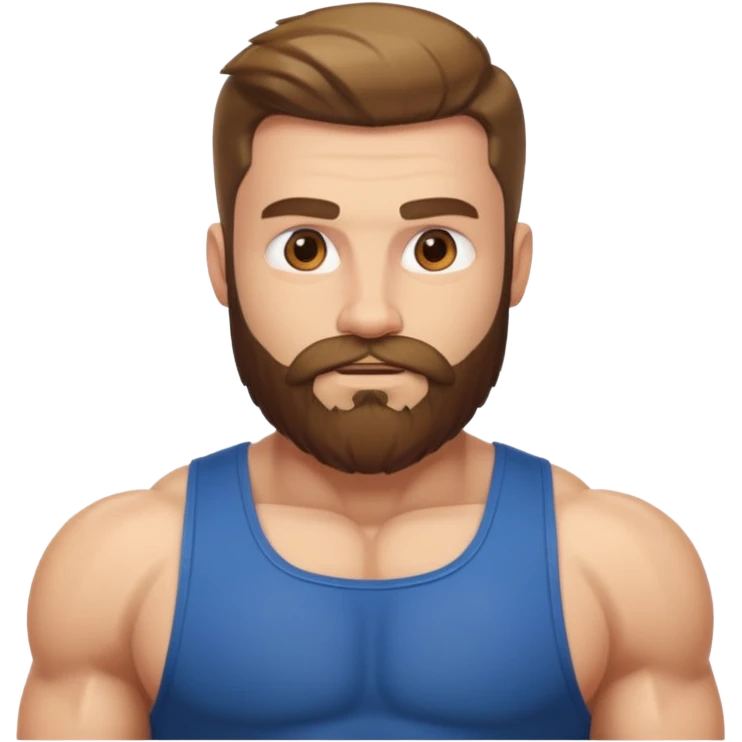 heroic man with beard emoji