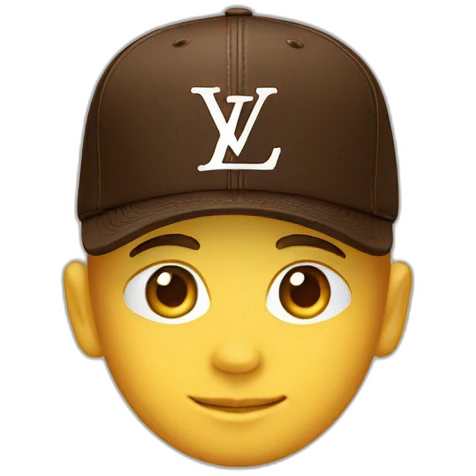 Louis Vuitton cap emoji