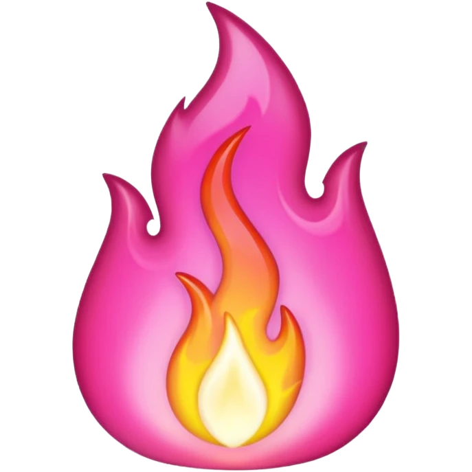 Pink flame emoji