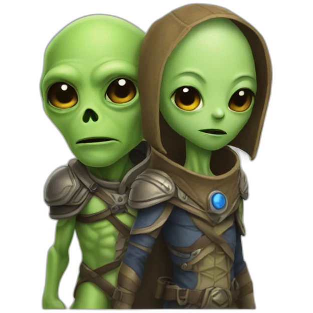 Alien and carpathian emoji