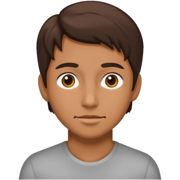 a person with a lot of details 3/4 view emoji