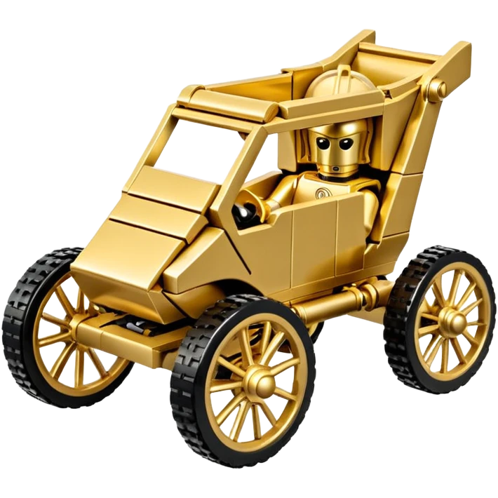 C-3PO in 1865 Lego buggy  emoji