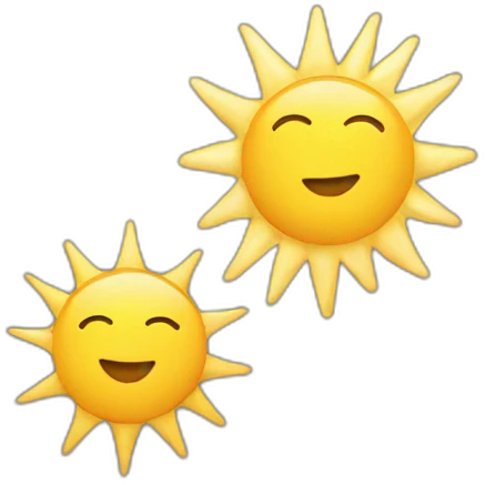 four sun emoji
