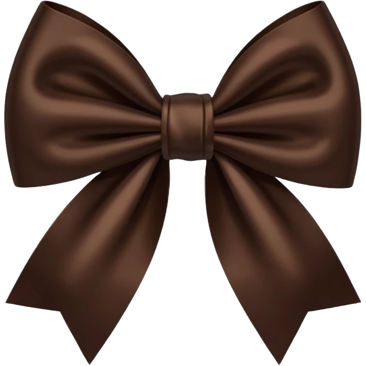 dark brown bow emoji