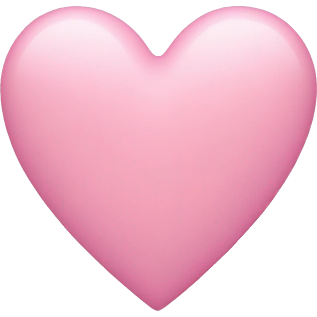 Pink pastel heart emoji