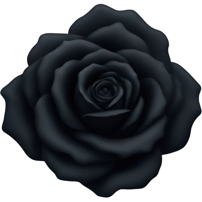 Black rose emoji